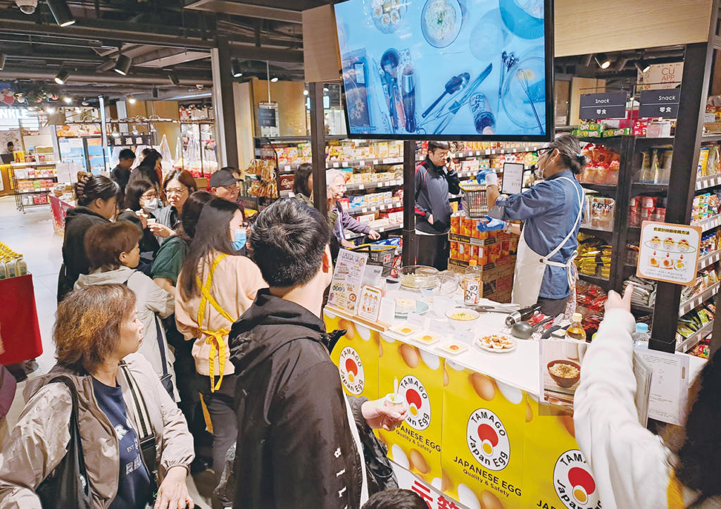 写真4 香港での日本産鶏卵のプロモーションの様子